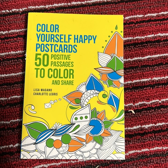 New - 3-pc set of Color Yourself Happy Postcards - Picture 3 of 4